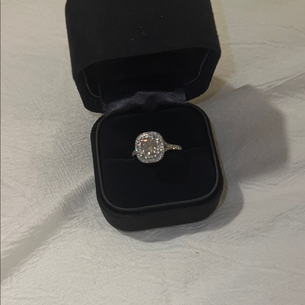Tiffany & Co. Soleste 18K Platinum Diamond Ring